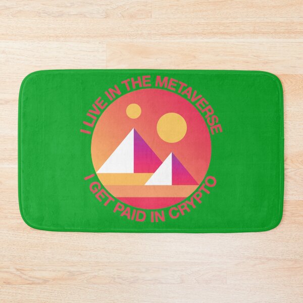 Item preview, I live in the Metaverse I get paid in Crypto Decentraland Mana - Complementary Green designed and sold by johnta17.