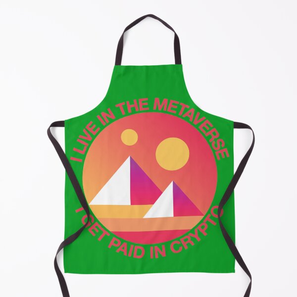 Item preview, I live in the Metaverse I get paid in Crypto Decentraland Mana - Complementary Green designed and sold by johnta17.