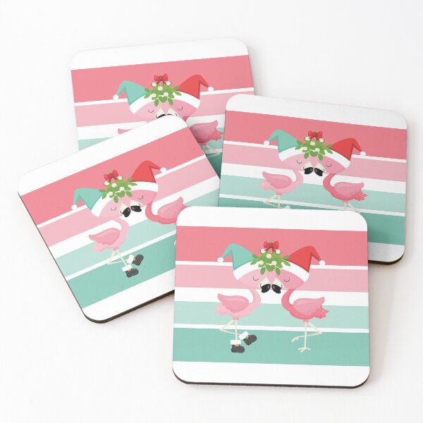 Item preview, Flamingos Under the Mistletoe designed and sold by PirateAvocado.