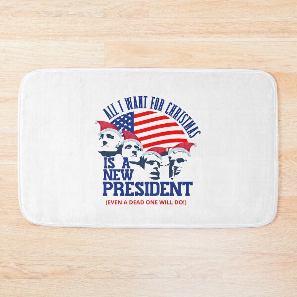 Item preview, All I want for Christmas is a new President (even a dead one) Funny | Sarcastic Political Anti Biden Mount Rushmore Design designed and sold by HROC.