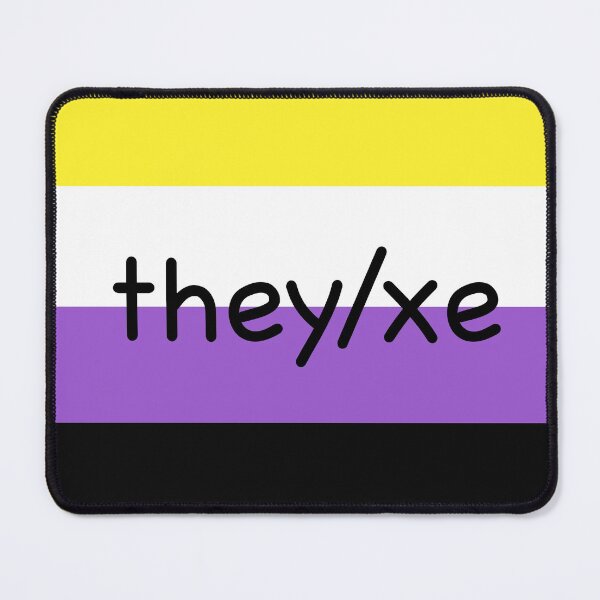 Item preview, they/xe on nonbinary flag designed and sold by emilyrosew1.