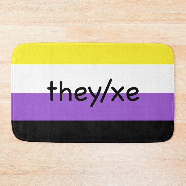 Item preview, they/xe on nonbinary flag designed and sold by emilyrosew1.