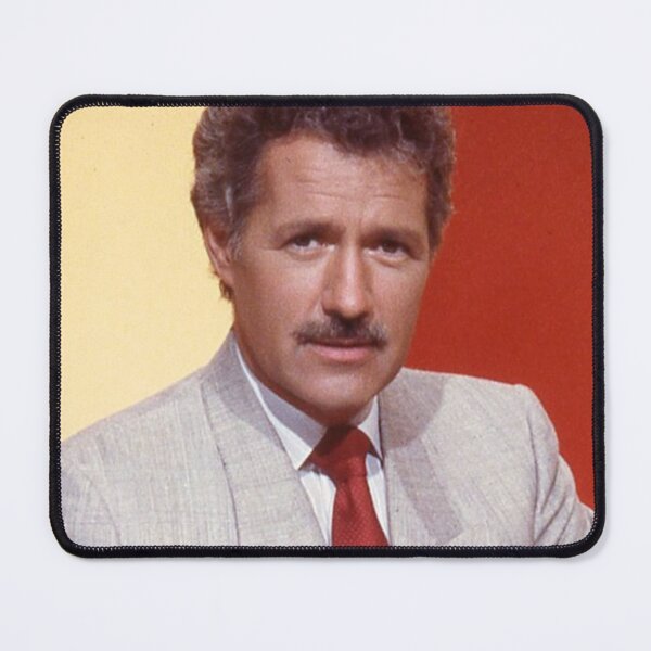 Item preview, Alex Trebek with mustache 1988 color photo  designed and sold by gameshowfan2001.