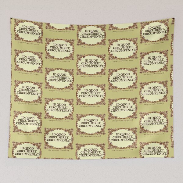 Item preview, WHAT GOES AROUND COMES AROUND - in Latin  designed and sold by sandpiperstudio.