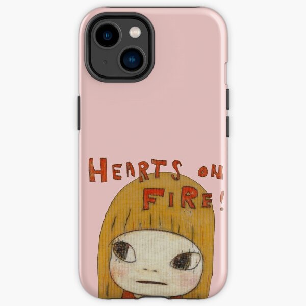 yoshitomo nara hearts on fire painting iPhone Tough Case