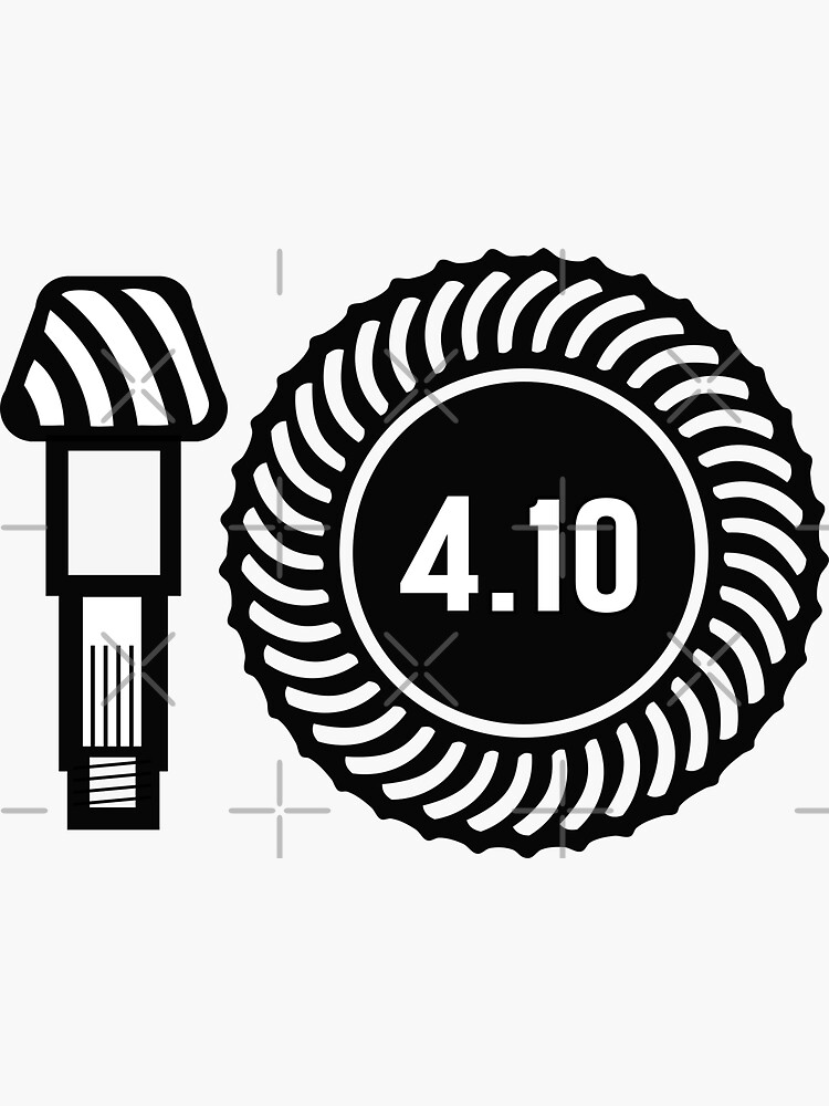 "4.10 Diff Gear Ratio Ring and Pinion Swap" Sticker for Sale by