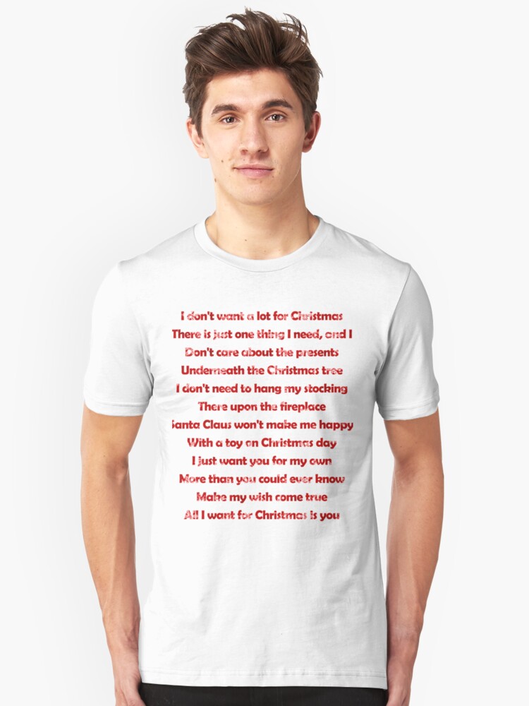 mariah carey all i want for christmas is you lyrics unisex t shirt front - All I Want For Christmas Is You Mariah Carey Lyrics mariah carey all i want for christmas is you lyrics unisex t shirt front - All I Want For Christmas Is You Mariah Carey Lyrics