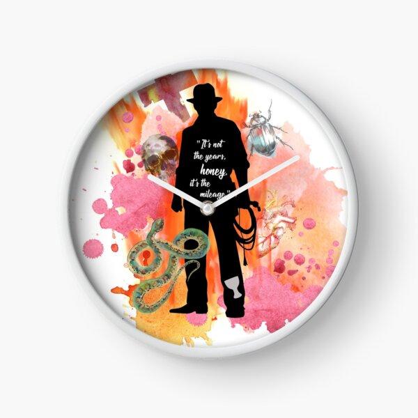 Horloges Sur Le Theme Indiana Jones Redbubble