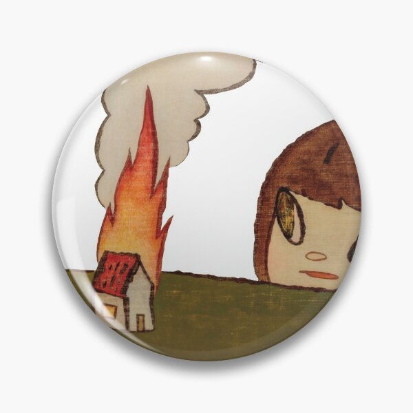 yoshitomo nara burning house painting Pin