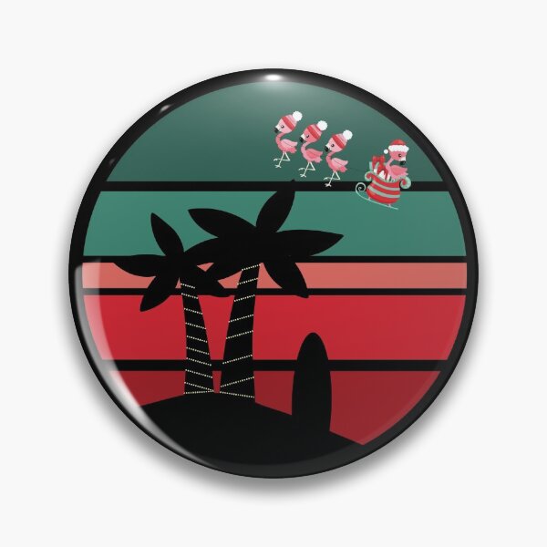 Item preview, Tropical Christmas With Flamingo Santa designed and sold by PirateAvocado.