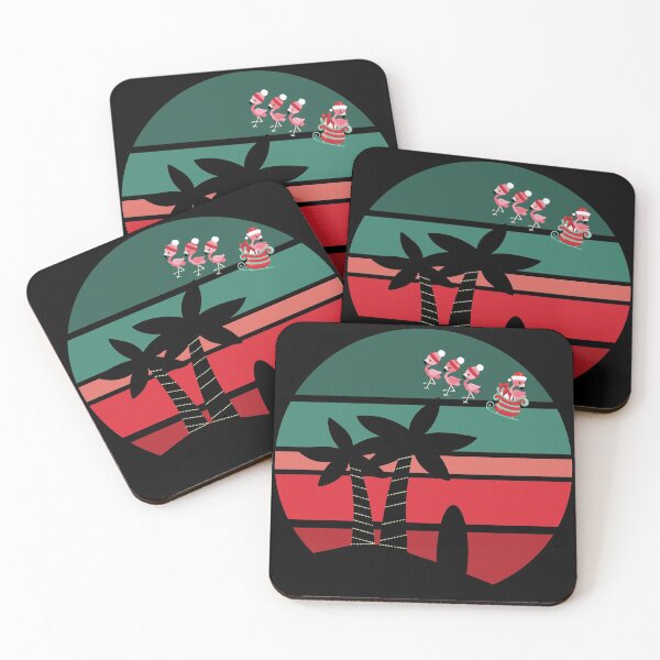 Item preview, Tropical Christmas With Flamingo Santa designed and sold by PirateAvocado.