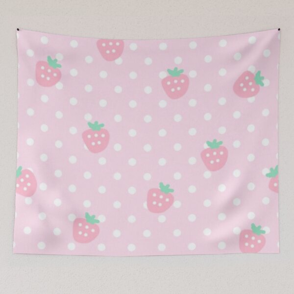 Item preview, Cute strawberry and polkadot pattern designed and sold by Eidorian88.