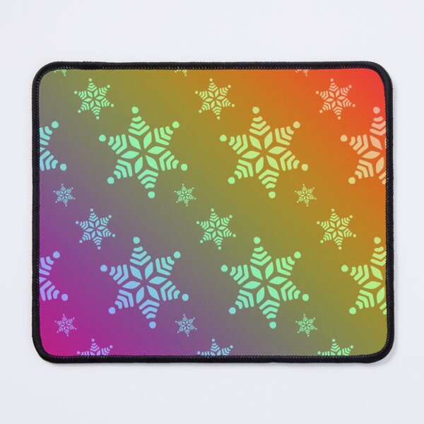 Item preview, Snow Flake Cute Colorful Christmas Pattern - Snow Star Christmas Pattern Rainbow designed and sold by iziskosmos.