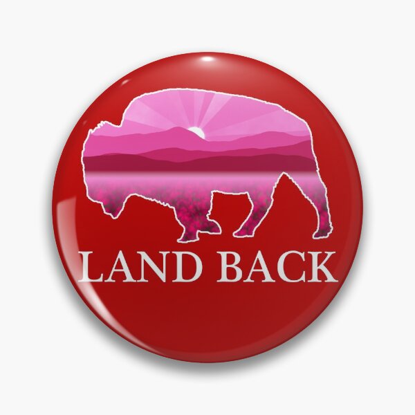 Item preview, Land Back with Pink Buffalo, American Bison designed and sold by the-other-joe.