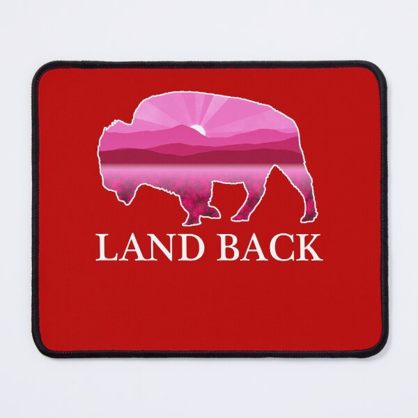 Item preview, Land Back with Pink Buffalo, American Bison designed and sold by the-other-joe.