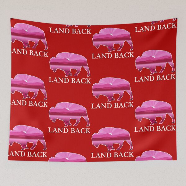 Item preview, Land Back with Pink Buffalo, American Bison designed and sold by the-other-joe.