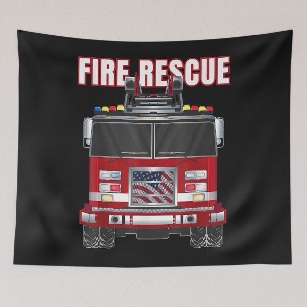 Item preview, American Fire Rescue Firefighter Department Truck Fireman designed and sold by Donnie56441.