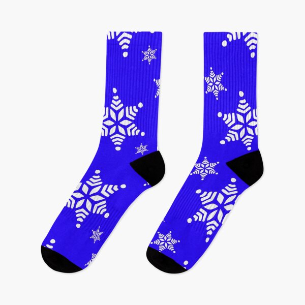 Aperçu de l'œuvre Snow Flake Cute Colorful Christmas Pattern - Etoile des Neiges Christmas Pattern Bleu créée et vendue par iziskosmos.