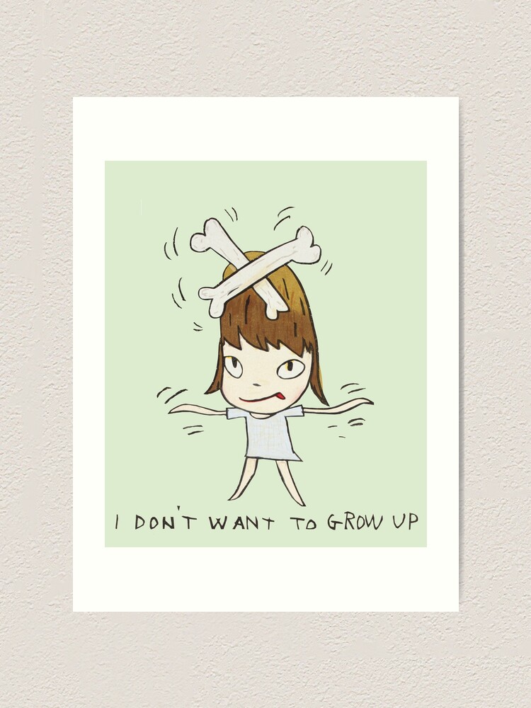 yoshitomo nara i dont want to grow up painting | Art Print