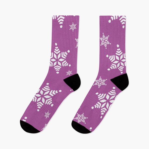 Item preview, Snow Flake Cute Colorful Christmas Pattern - Etoile des Neiges Christmas Pattern Purple Lilac designed and sold by iziskosmos.