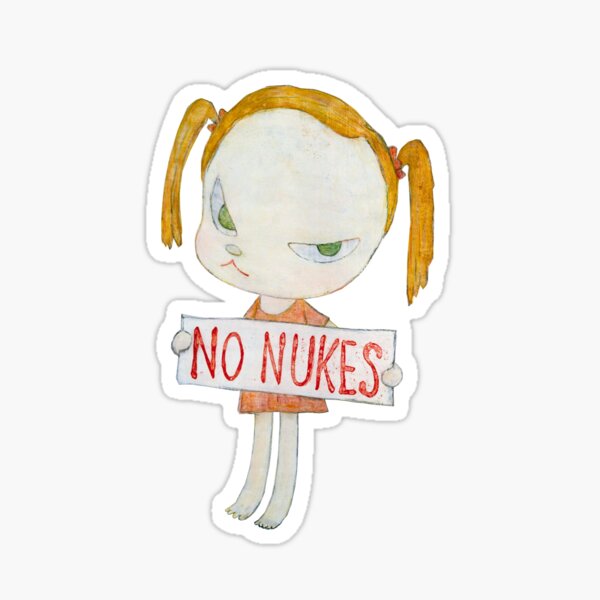 yoshitomo nara no nukes painting Sticker