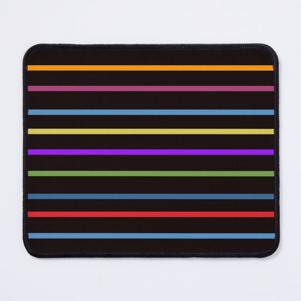 Item preview, Colorful Horizontal Stripes on Black Background designed and sold by ShirleyDee.