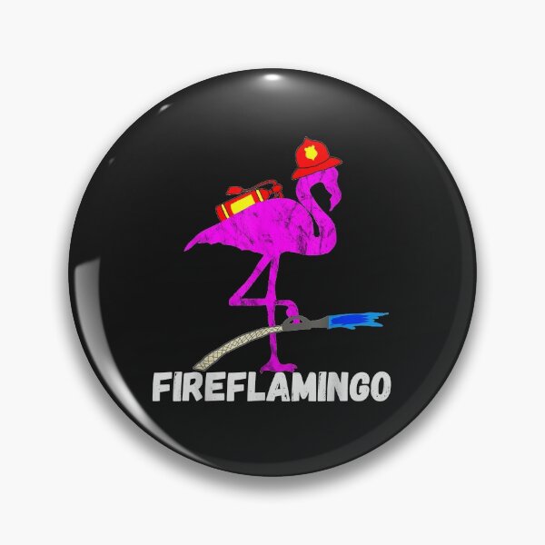 Item preview, Fire Fighter Flamingo Exotic Bird Firefighter Fireman designed and sold by Donnie56441.