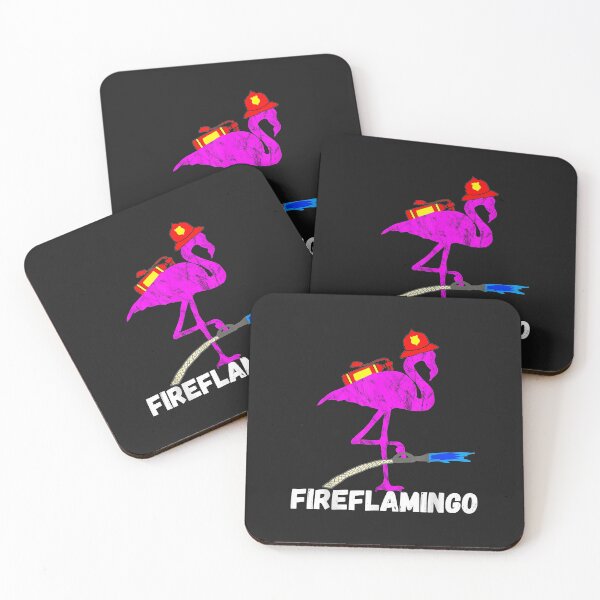 Item preview, Fire Fighter Flamingo Exotic Bird Firefighter Fireman designed and sold by Donnie56441.