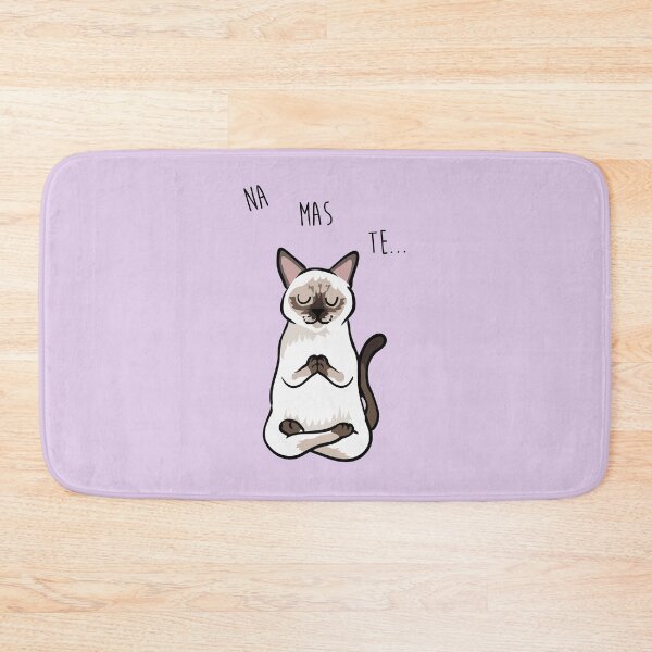 Item preview, NAMASTE Siamese Cat designed and sold by Huebucket.