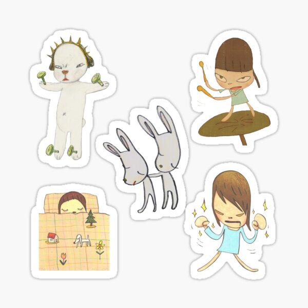image therapy — Yoshitomo Nara sticker sheet :: designed by