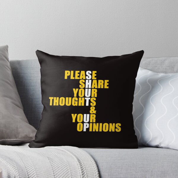 Item preview, Please Share Your Thoughts and Opinions designed and sold by T-ShirtGuy.