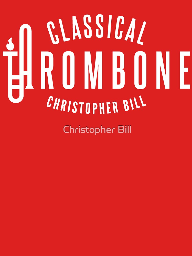 Classical Trombone Full White Logo by cbleezy
