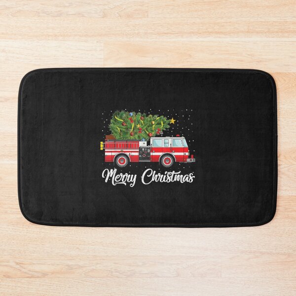 Item preview, Fire Truck Xmas Tree Funny Firefighter Gift Merry Christmas designed and sold by Donnie56441.
