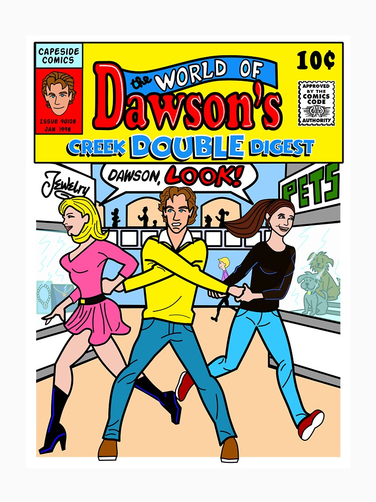 Thumbnail 7 of 7, Classic T-Shirt, Dawson's Creek Comic Book designed and sold by Rewatch-Podcast.
