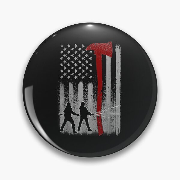 Item preview, Firefighter American Flag Axe Thin Red Line Patriot Gift Tee designed and sold by Donnie56441.
