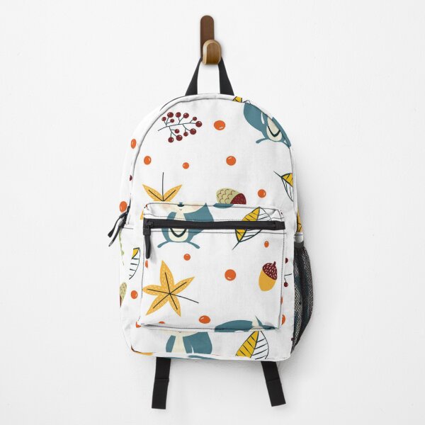 Item preview, Autumn pattern with squirrel and leaves vector image designed and sold by HarleyGarner.