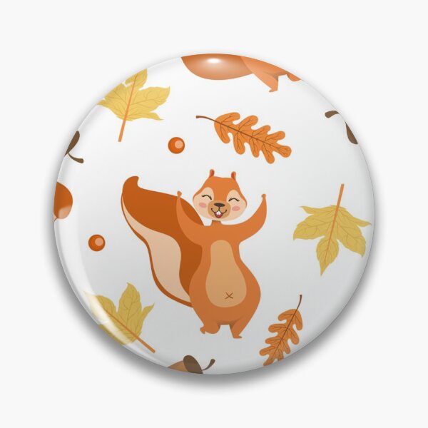Item preview, Autumn Seamless Pattern with Cute Squirrel designed and sold by HarleyGarner.