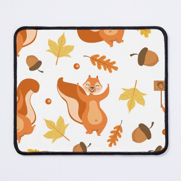 Item preview, Autumn Seamless Pattern with Cute Squirrel designed and sold by HarleyGarner.