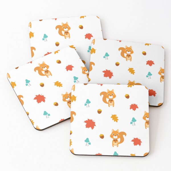 Item preview, Autumn seamless pattern with squirrel designed and sold by HarleyGarner.