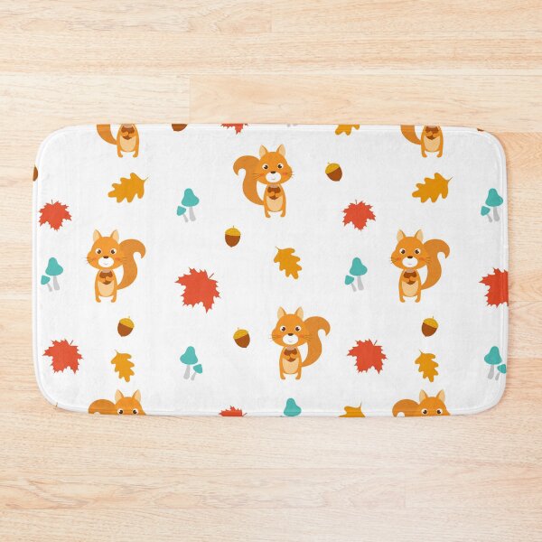 Item preview, Autumn seamless pattern with squirrel designed and sold by HarleyGarner.