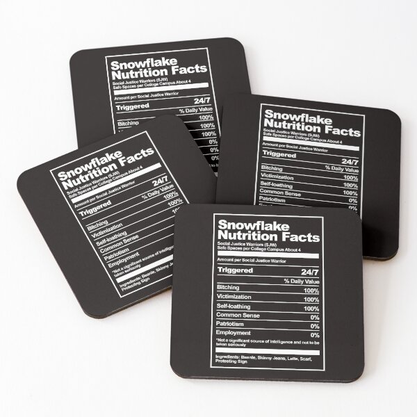 Item preview, Snowflake Nutrition Facts designed and sold by T-ShirtGuy.