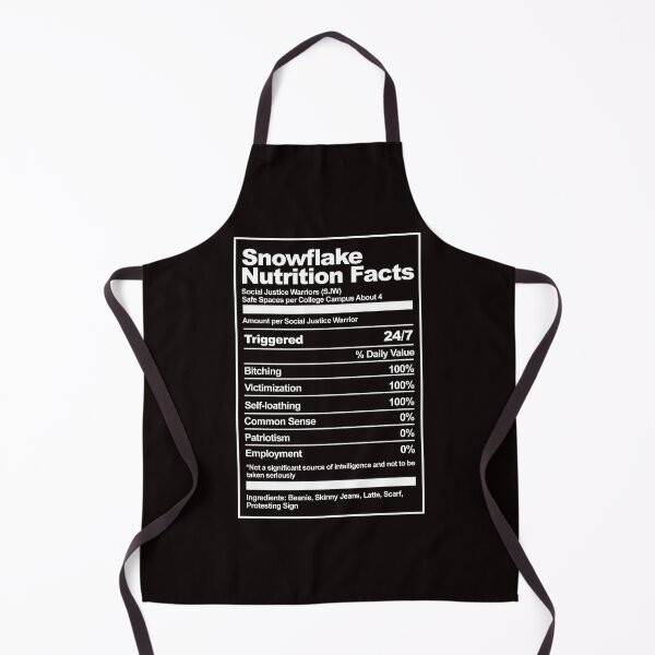 Item preview, Snowflake Nutrition Facts designed and sold by T-ShirtGuy.