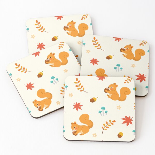 Item preview, Autumn seamless pattern with squirrel designed and sold by HarleyGarner.