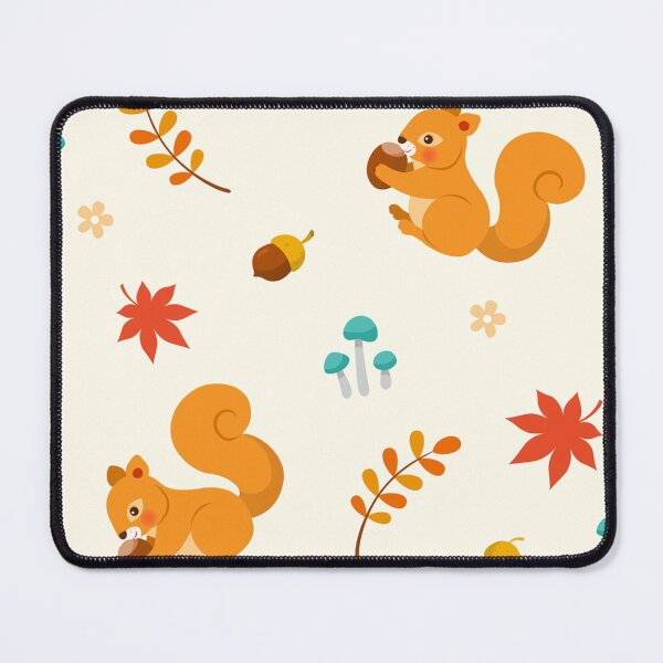 Item preview, Autumn seamless pattern with squirrel designed and sold by HarleyGarner.