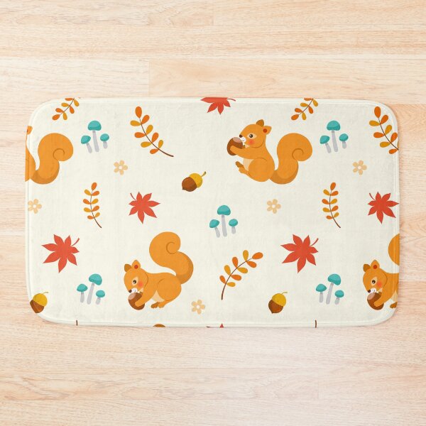 Item preview, Autumn seamless pattern with squirrel designed and sold by HarleyGarner.