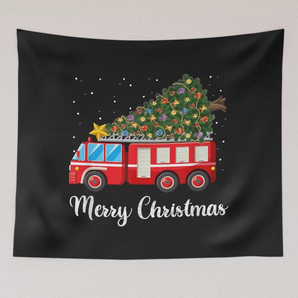 Item preview, Firefighter Fire Truck Christmas Tree Fire Truck Xmas Gift designed and sold by Donnie56441.