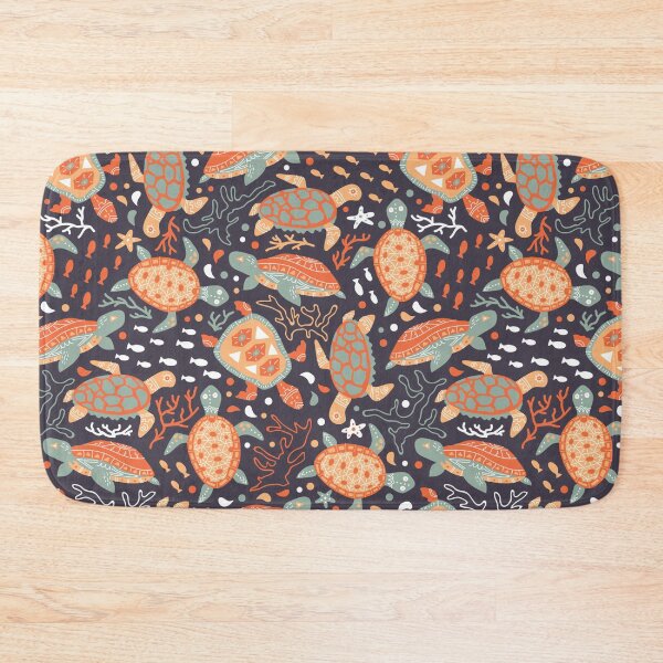 Item preview, background pattern with turtles and sea plants designed and sold by HarleyGarner.