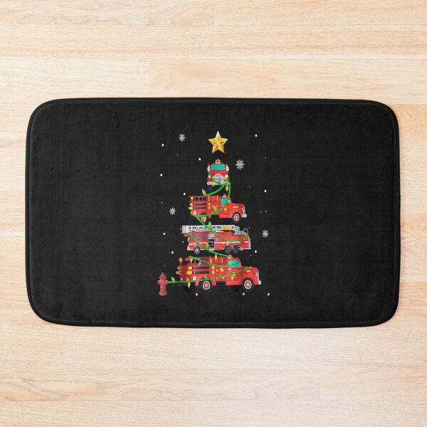 Item preview, Firefighter Fire Truck Christmas Tree Xmas Apparel Clothing designed and sold by Donnie56441.
