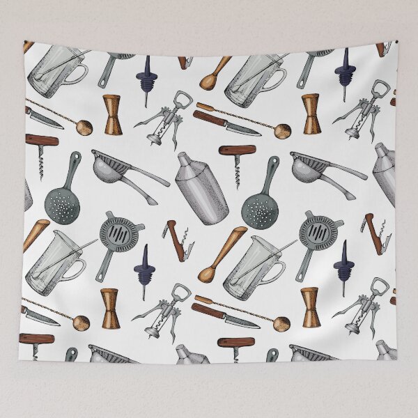 Item preview, bartender drawing pattern designed and sold by HarleyGarner.
