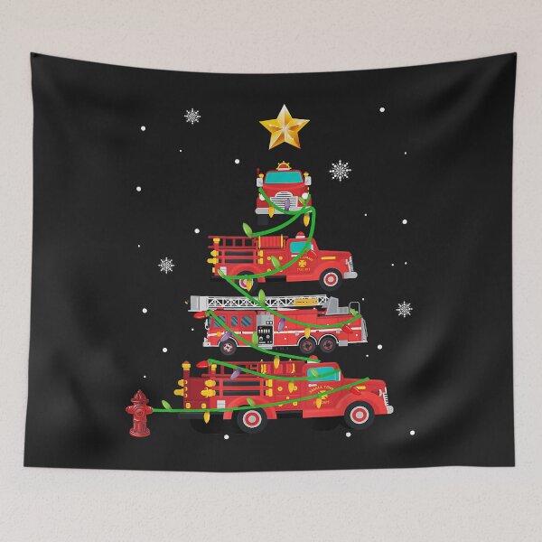Item preview, Firefighter Fire Truck Christmas Tree Xmas designed and sold by Donnie56441.